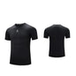 Kelme Men's Fitness T-shirt High Elastic Breathable Tights Round Neck Training Short Sleeves Outdoor Hiking Camping Tops AllFourSports