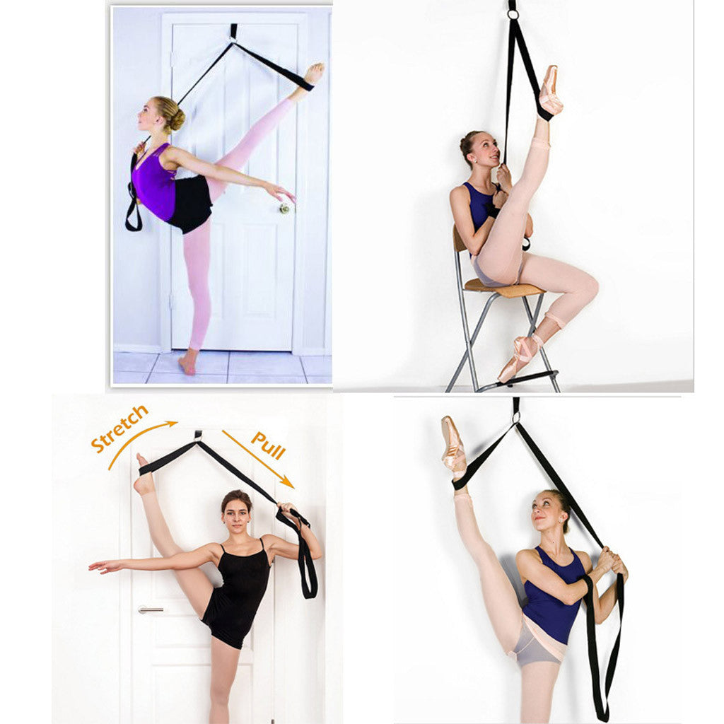 Door Flexibility Stretching Leg Stretcher Strap For Ballet Cheer Dance Gymnastics Trainer Yoga Flexibility Leg Stretch Belt eprolo
