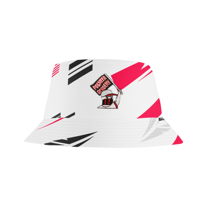 Bucket Hat - INDICATOR - White Jarno Opmeer Store