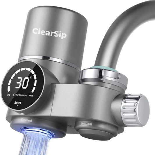 ClearSip 8-Laags UV Kraanfilter – Universele LED Waterfilter voor op je Kraan ClearSip