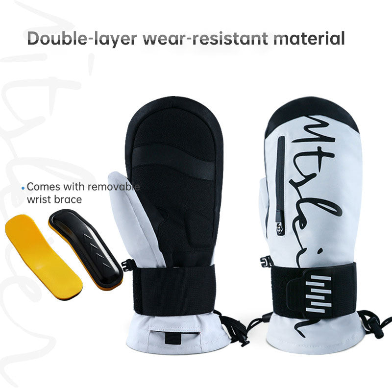 Skihandschoenen zwart-wit eprolo