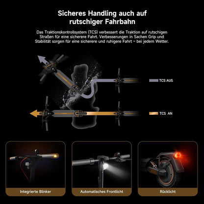 NAVEE GT3 Max E-Scooter ABE Zertifiziert 400W Motor | 75 km Reichweite | Vierfach-Federung NAVEE DE
