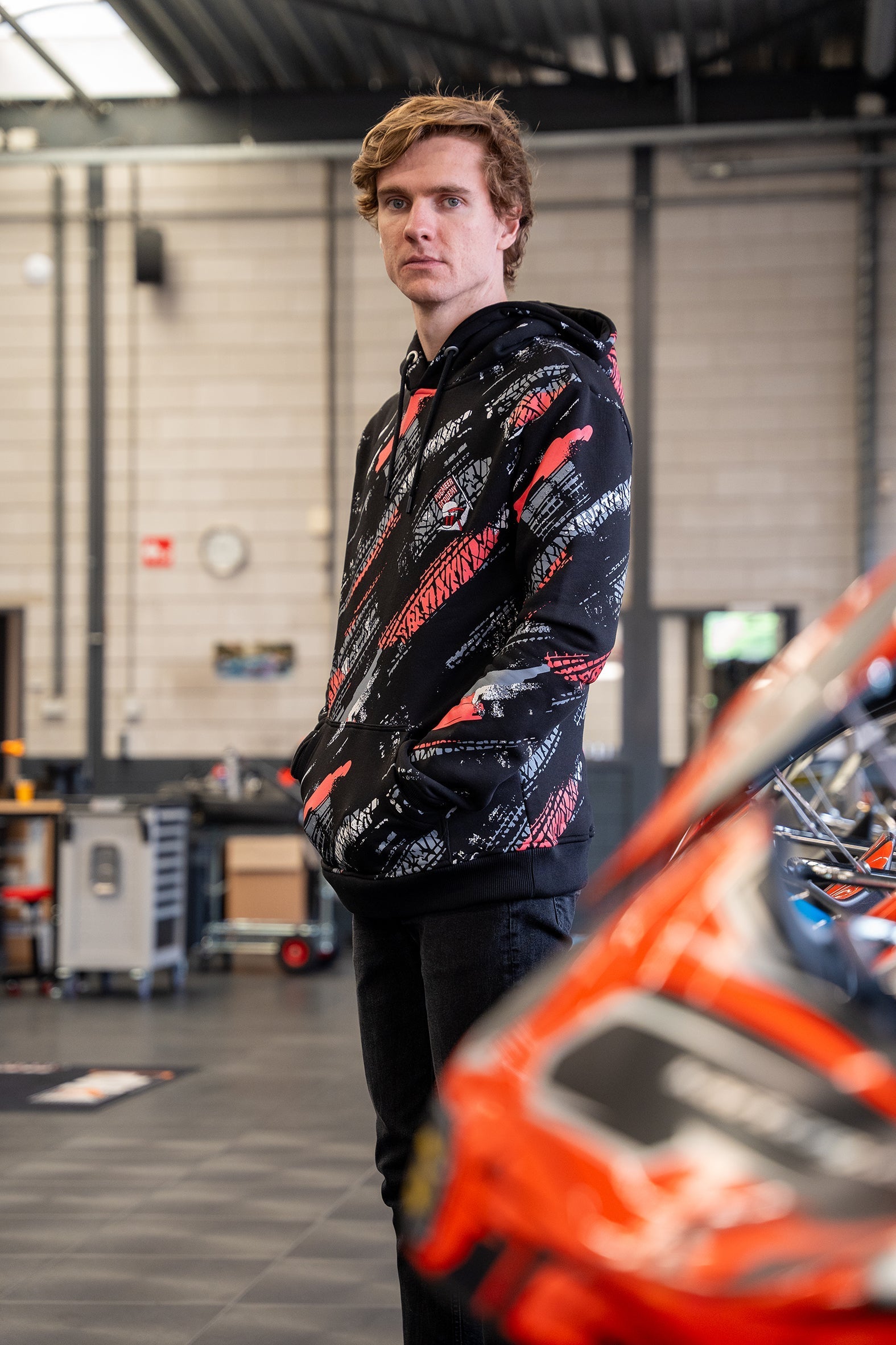 Hoodie - TRACKS - Black Jarno Opmeer Store