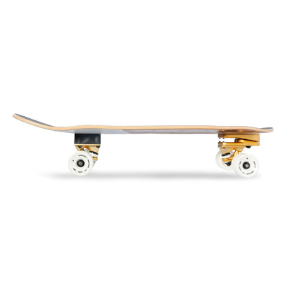 Barrel White Brown Skateboard - Vintage Style Cruiser met Retro Design INDICOM BRANDS SL