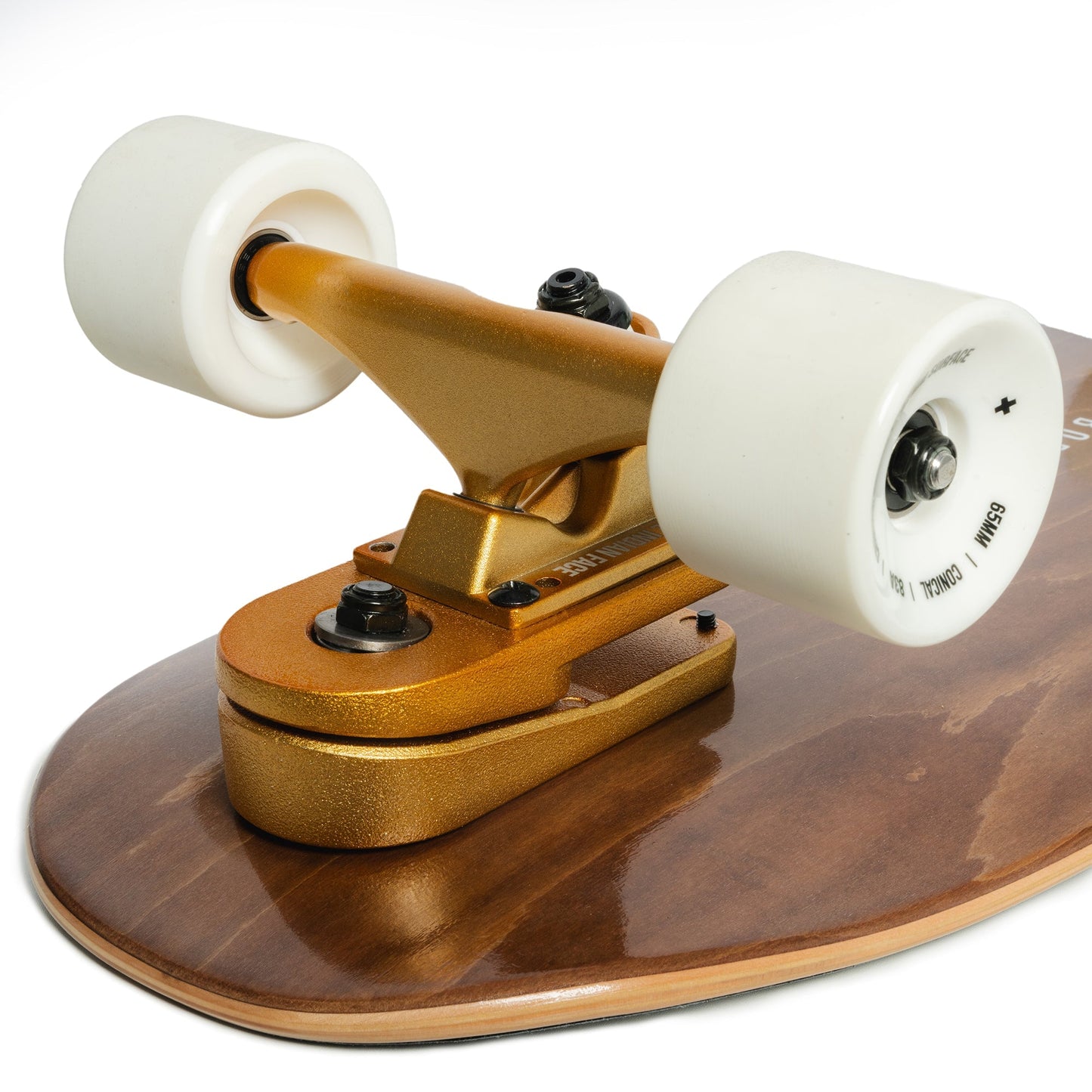 Barrel White Brown Skateboard - Vintage Style Cruiser met Retro Design INDICOM BRANDS SL