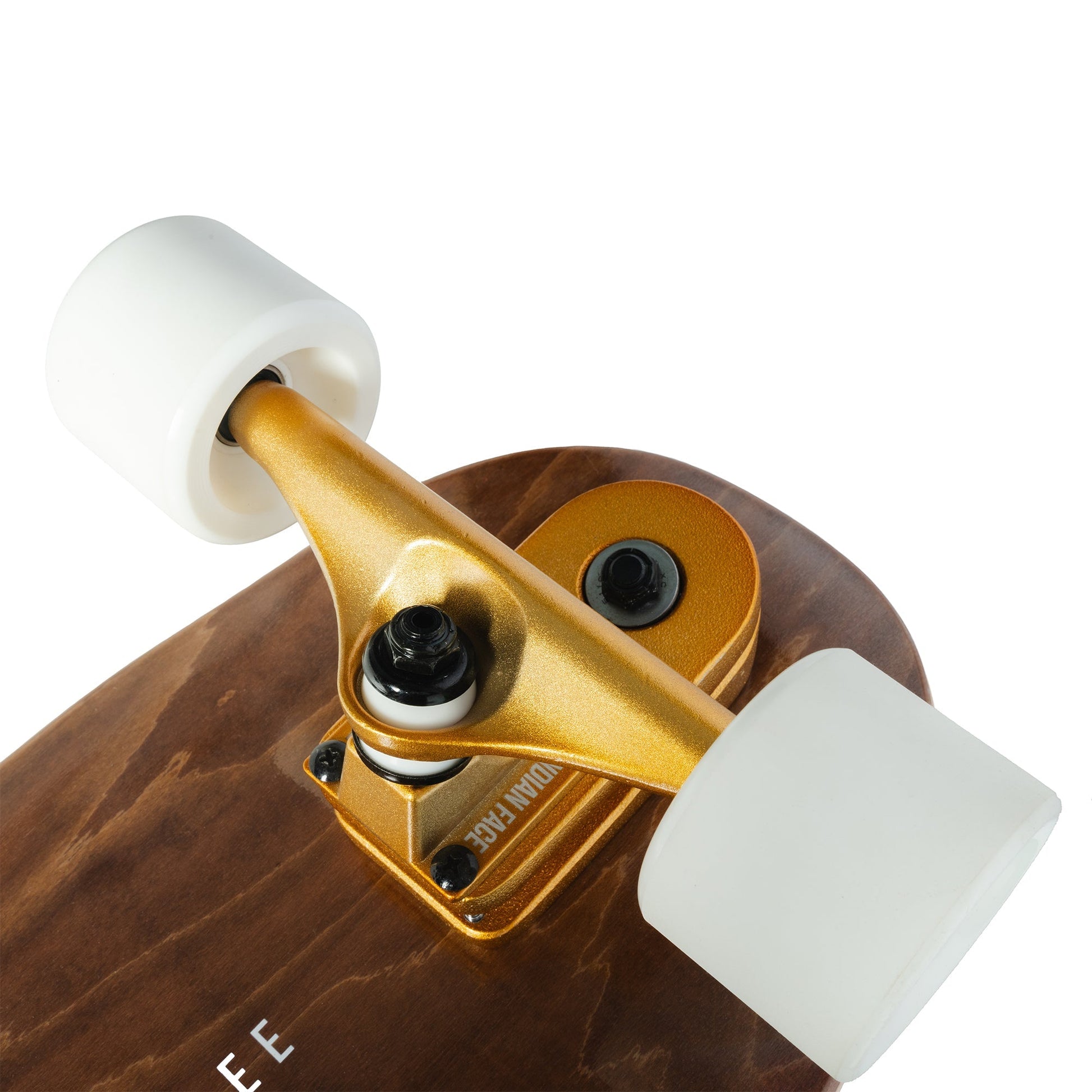 Barrel White Brown Skateboard - Vintage Style Cruiser met Retro Design INDICOM BRANDS SL