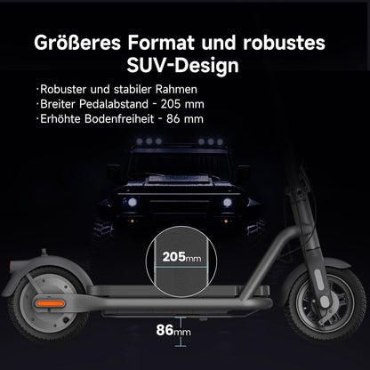 NAVEE N65i E-Scooter ABE Zertifiziert| Patentierte Damping Arm™ Federung  2-Fach faltbar | 65km Reichweite NAVEE DE