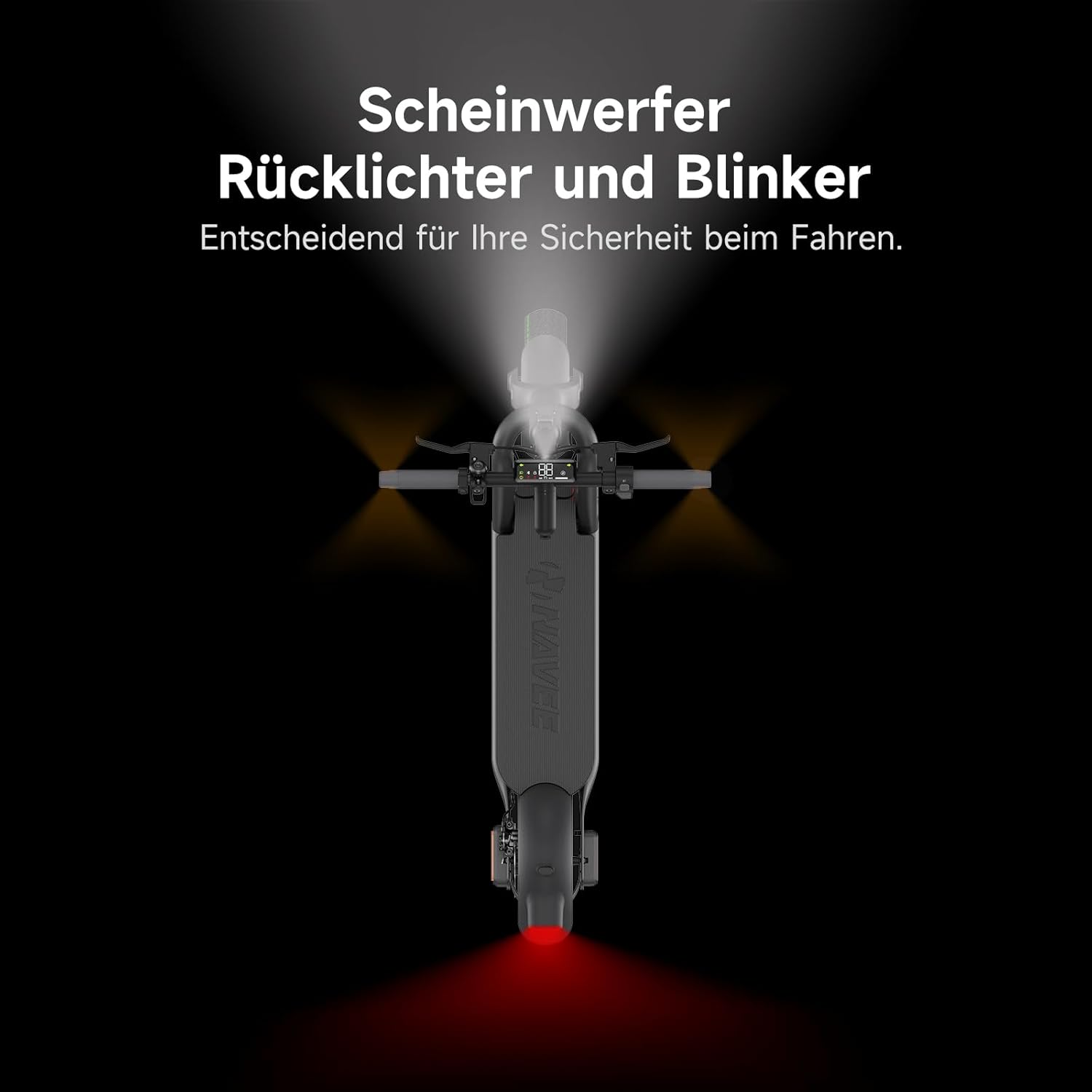 NAVEE N65i E-Scooter ABE Zertifiziert| Patentierte Damping Arm™ Federung  2-Fach faltbar | 65km Reichweite NAVEE DE