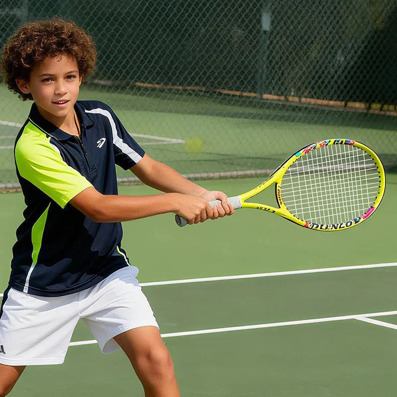 Kinder Tennisracket 19-25 Inch - Ultralicht Koolstofvezel voor 3-10 Jaar eprolo