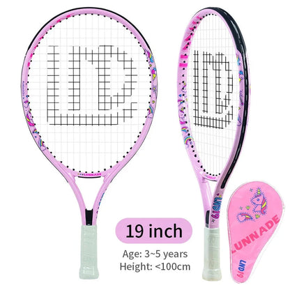 Kinder Tennisracket 19-25 Inch - Ultralicht Koolstofvezel voor 3-10 Jaar eprolo
