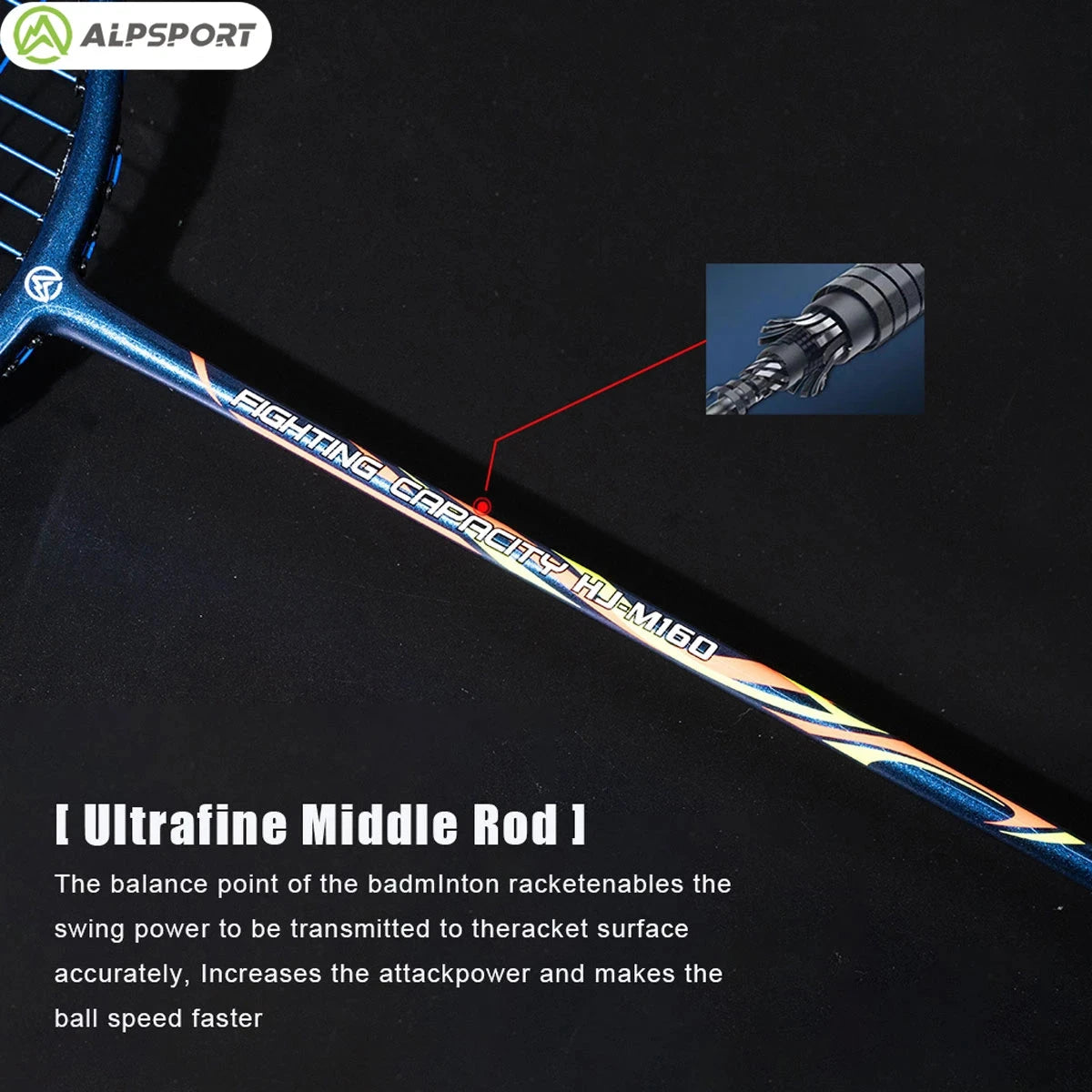 ALP LT 2 stks/partij 100% Koolstofvezel Elastische 4U 30Lbs Racket Offensief en Defensief Professionele Badminton Racket Met Zak eprolo