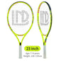 Kinder Tennisracket 19-25 Inch - Ultralicht Koolstofvezel voor 3-10 Jaar eprolo
