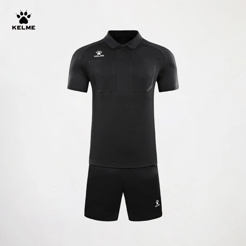 KELME Scheidsrechtersshirt Korte Mouwen - Professioneel Referee Uniform voor Voetbal AllFourSports