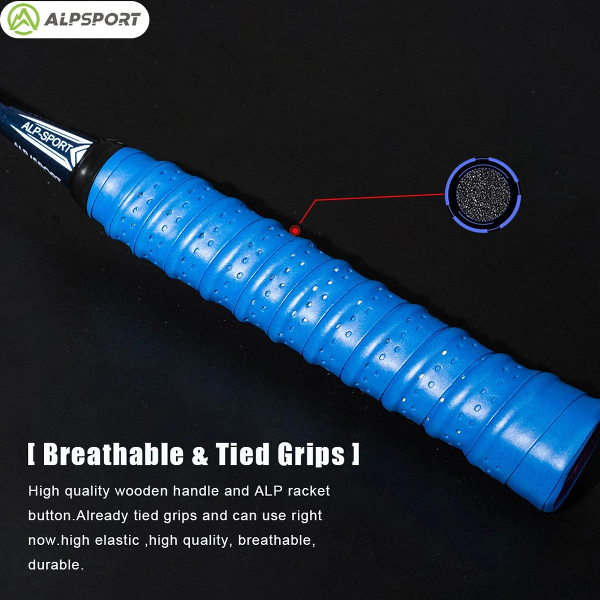 ALP LT 2 stks/partij 100% Koolstofvezel Elastische 4U 30Lbs Racket Offensief en Defensief Professionele Badminton Racket Met Zak eprolo