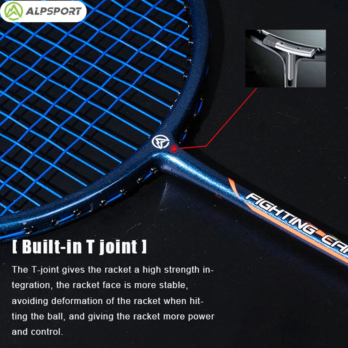ALP LT 2 stks/partij 100% Koolstofvezel Elastische 4U 30Lbs Racket Offensief en Defensief Professionele Badminton Racket Met Zak eprolo