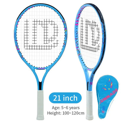 Kinder Tennisracket 19-25 Inch - Ultralicht Koolstofvezel voor 3-10 Jaar eprolo