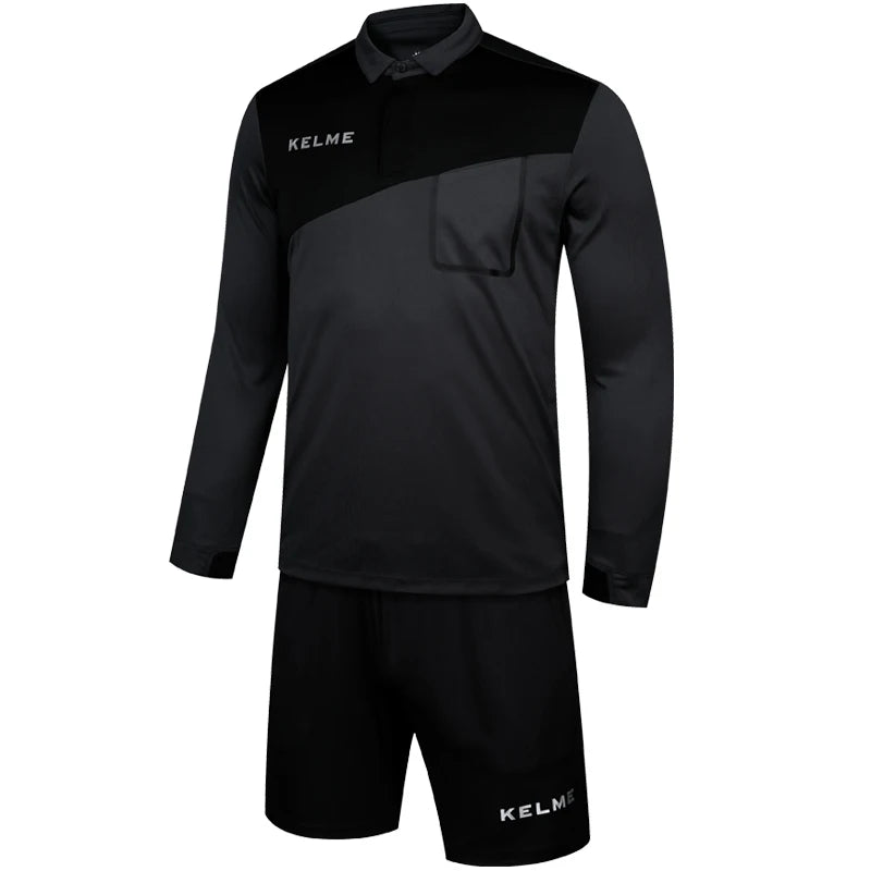 KELME Scheidsrechtersshirt Lange Mouwen - Professioneel Referee Uniform voor Voetbal AllFourSports