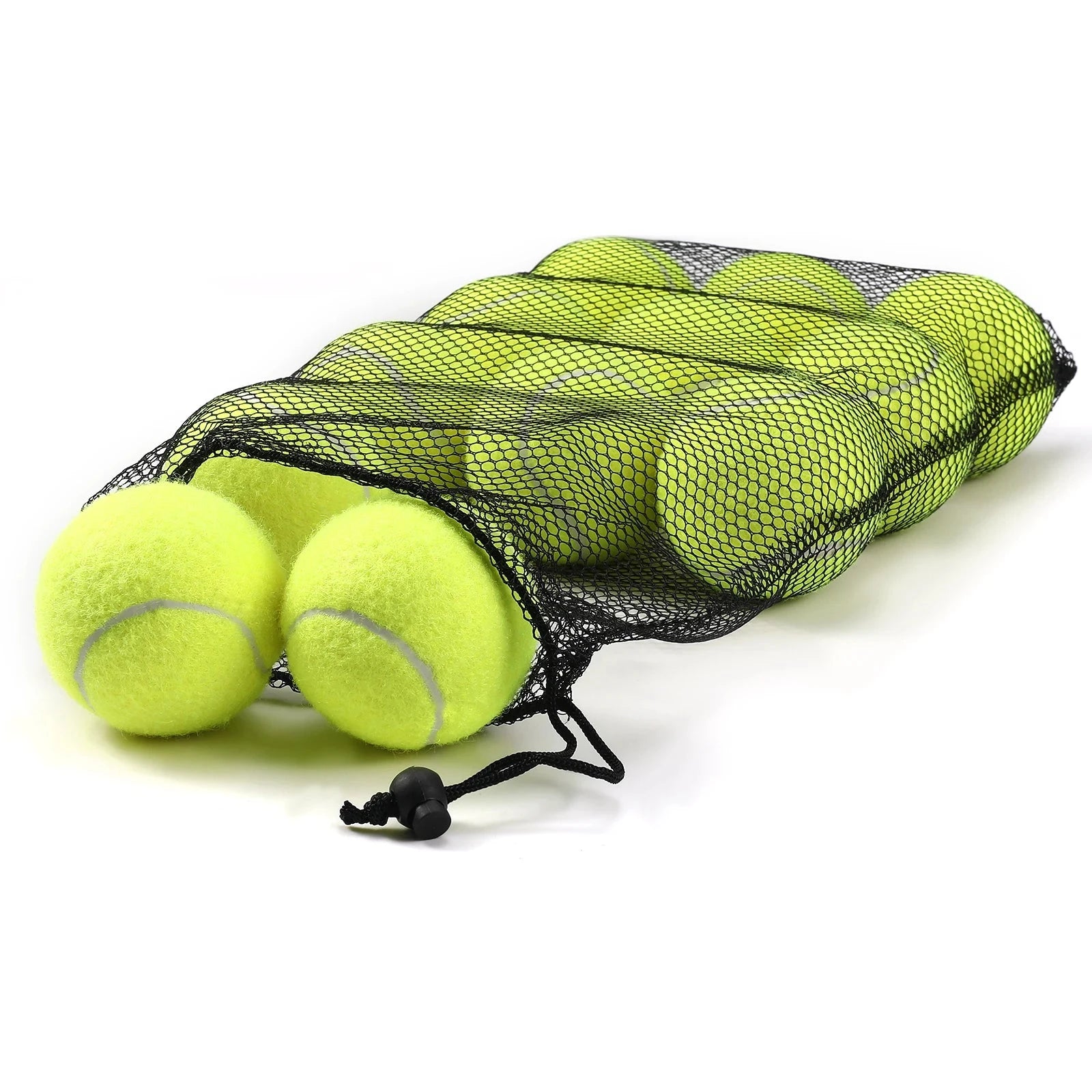 Tennisballen 12-Pack - Trainings Tennisballen voor Beginners met Opbergnet eprolo
