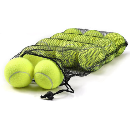 Tennisballen 12-Pack - Trainings Tennisballen voor Beginners met Opbergnet eprolo