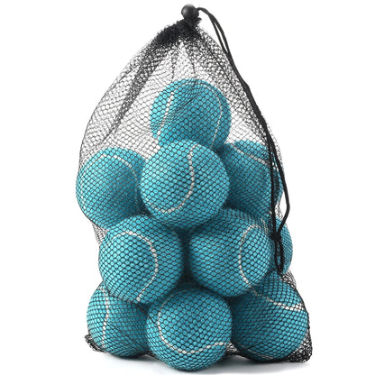 Tennisballen 12-Pack - Trainings Tennisballen voor Beginners met Opbergnet eprolo