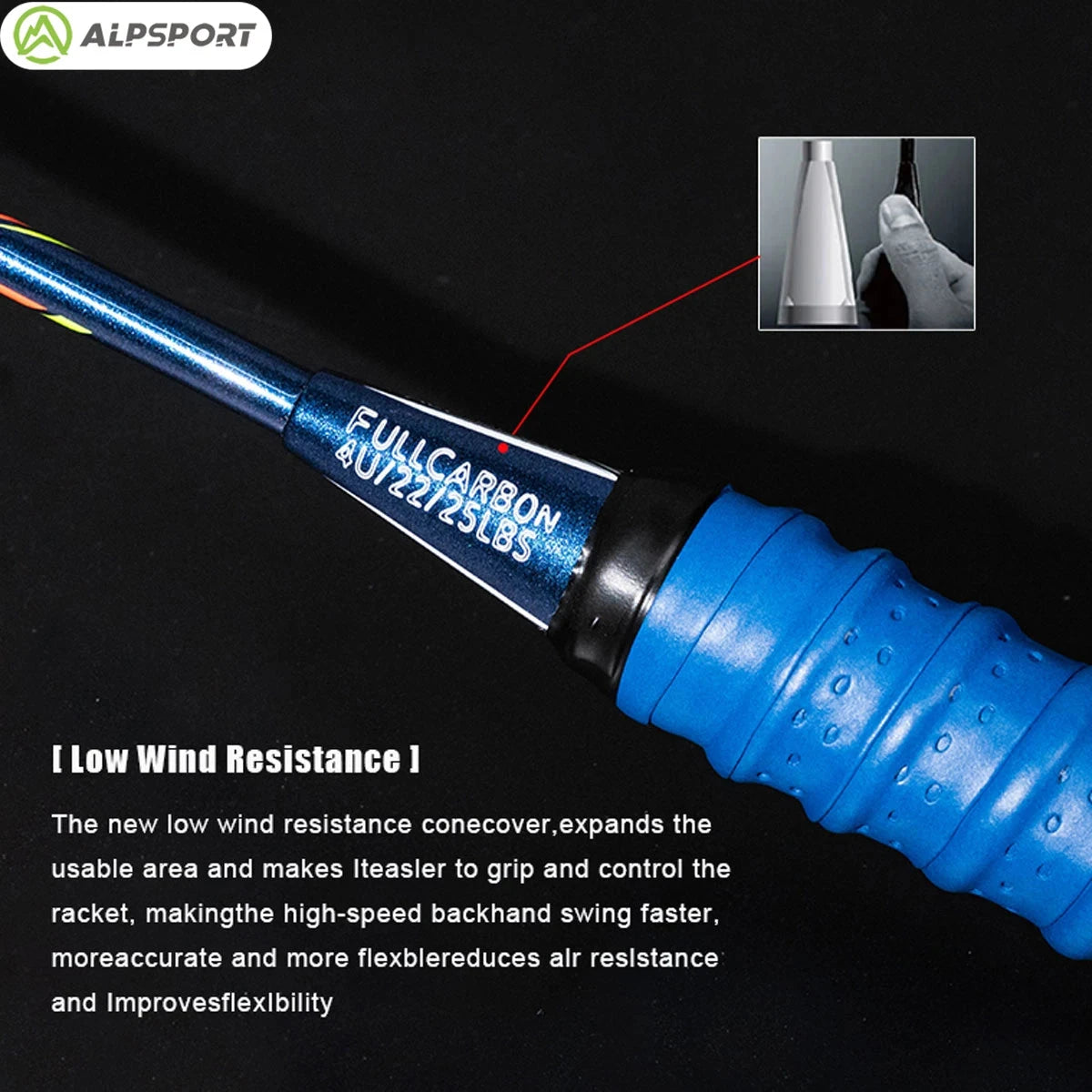 ALP LT 2 stks/partij 100% Koolstofvezel Elastische 4U 30Lbs Racket Offensief en Defensief Professionele Badminton Racket Met Zak eprolo