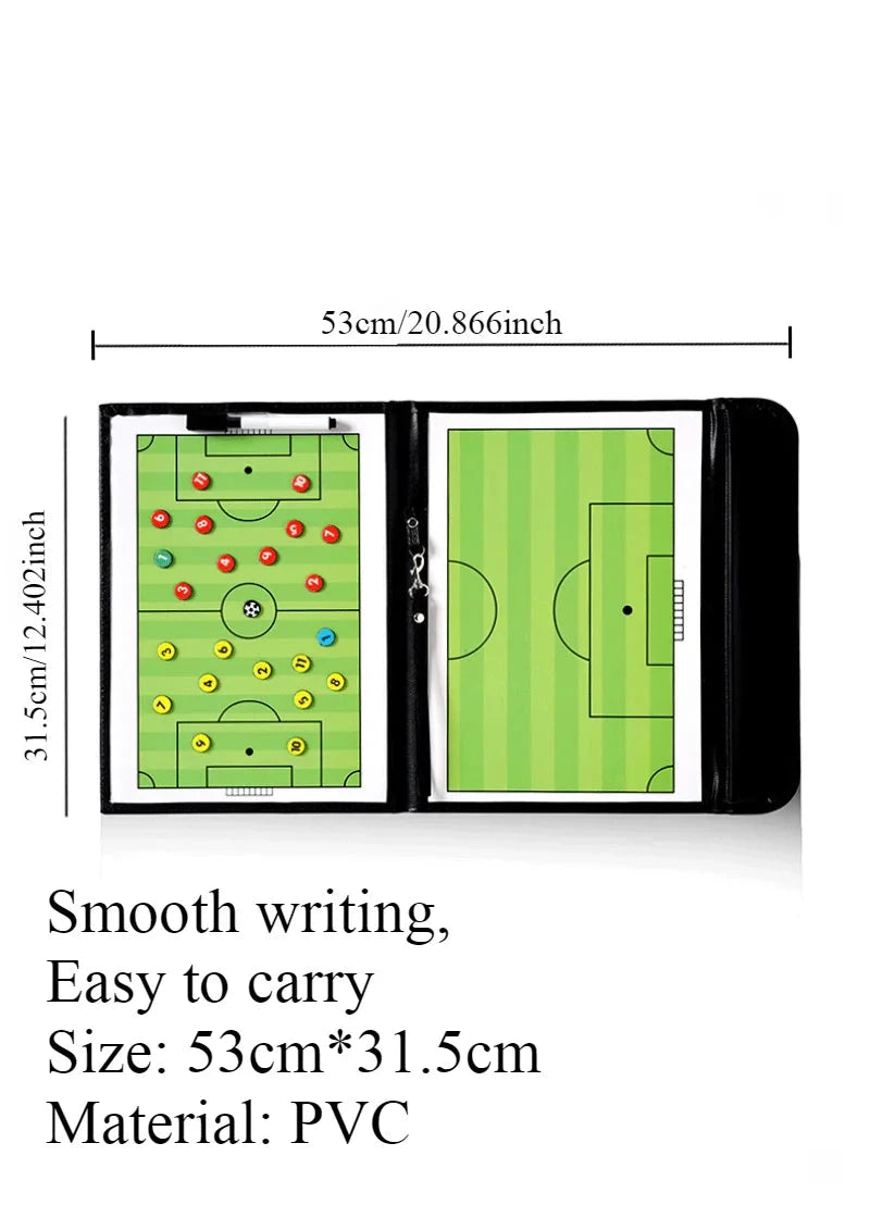 Opvouwbaar Magnetisch Voetbal Tactiekbord 54cm - Professioneel Coaching Klembord eprolo