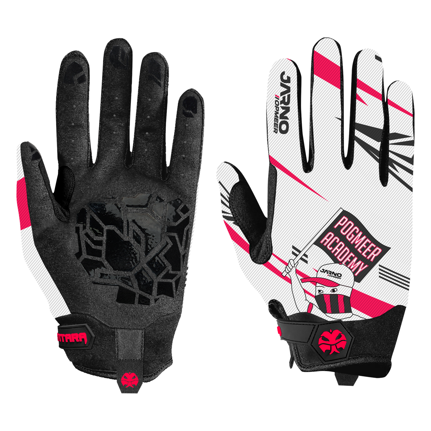 Sim Racing Gloves - INDICATOR - White Jarno Opmeer Store