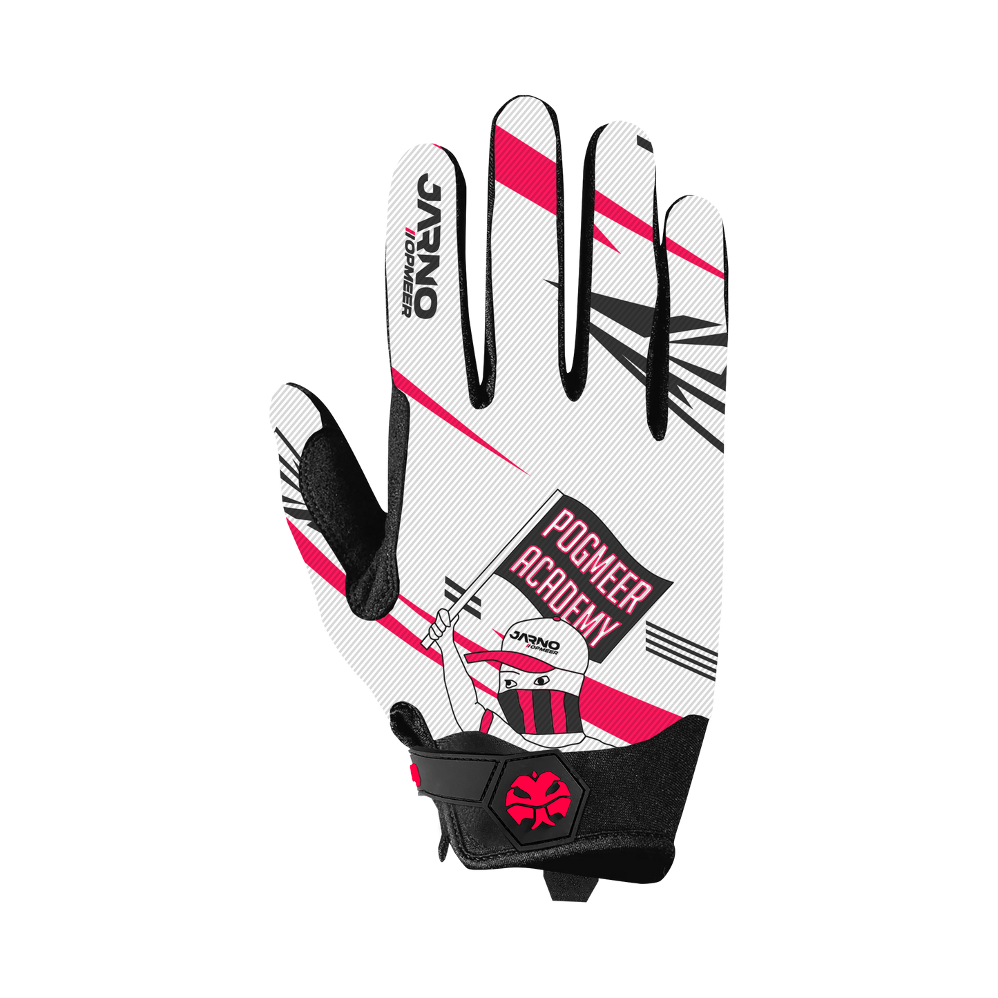 Sim Racing Gloves - INDICATOR - White Jarno Opmeer Store