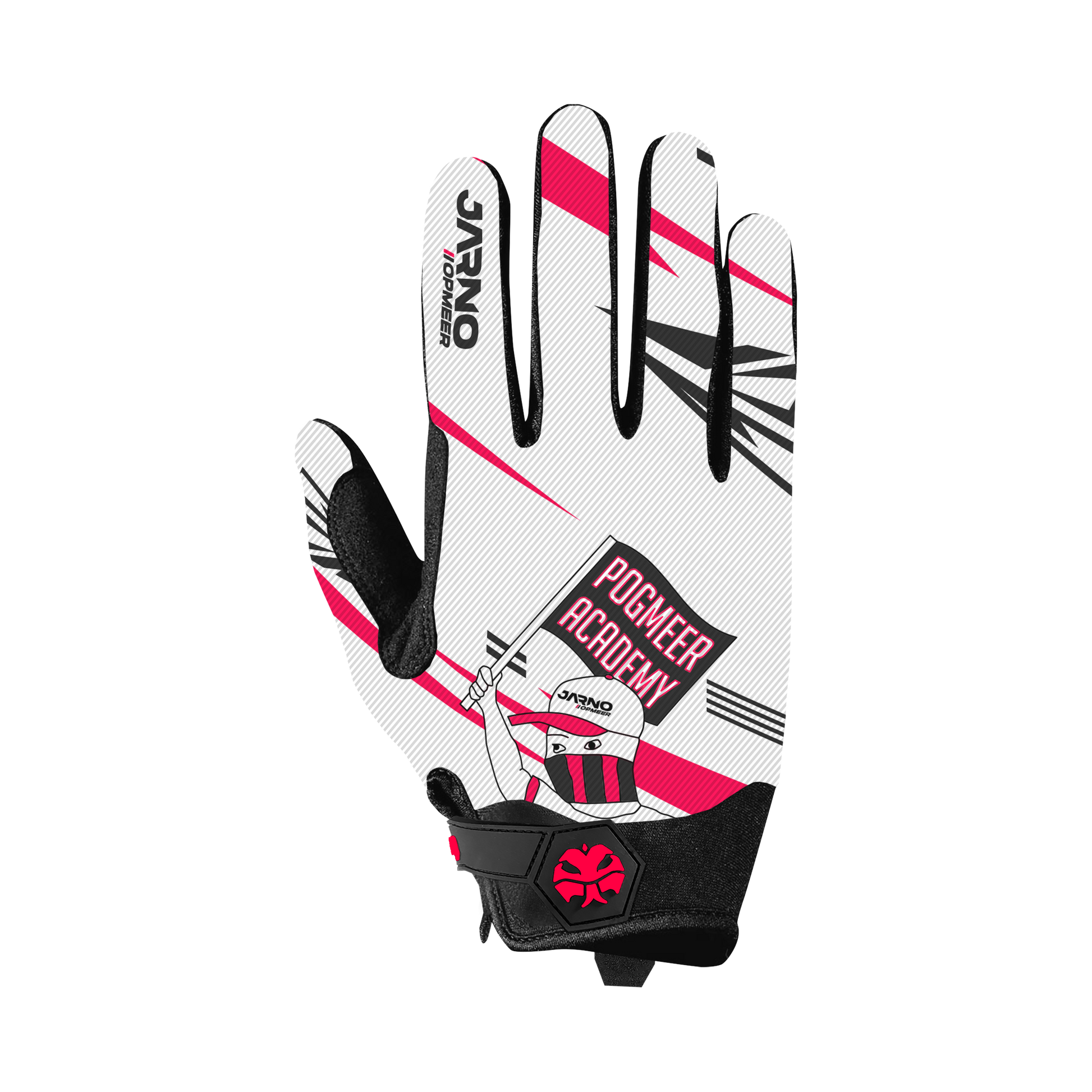 Sim Racing Gloves - INDICATOR - White Jarno Opmeer Store