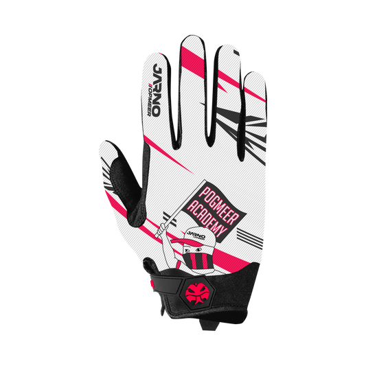 Sim Racing Gloves - INDICATOR - White Jarno Opmeer Store