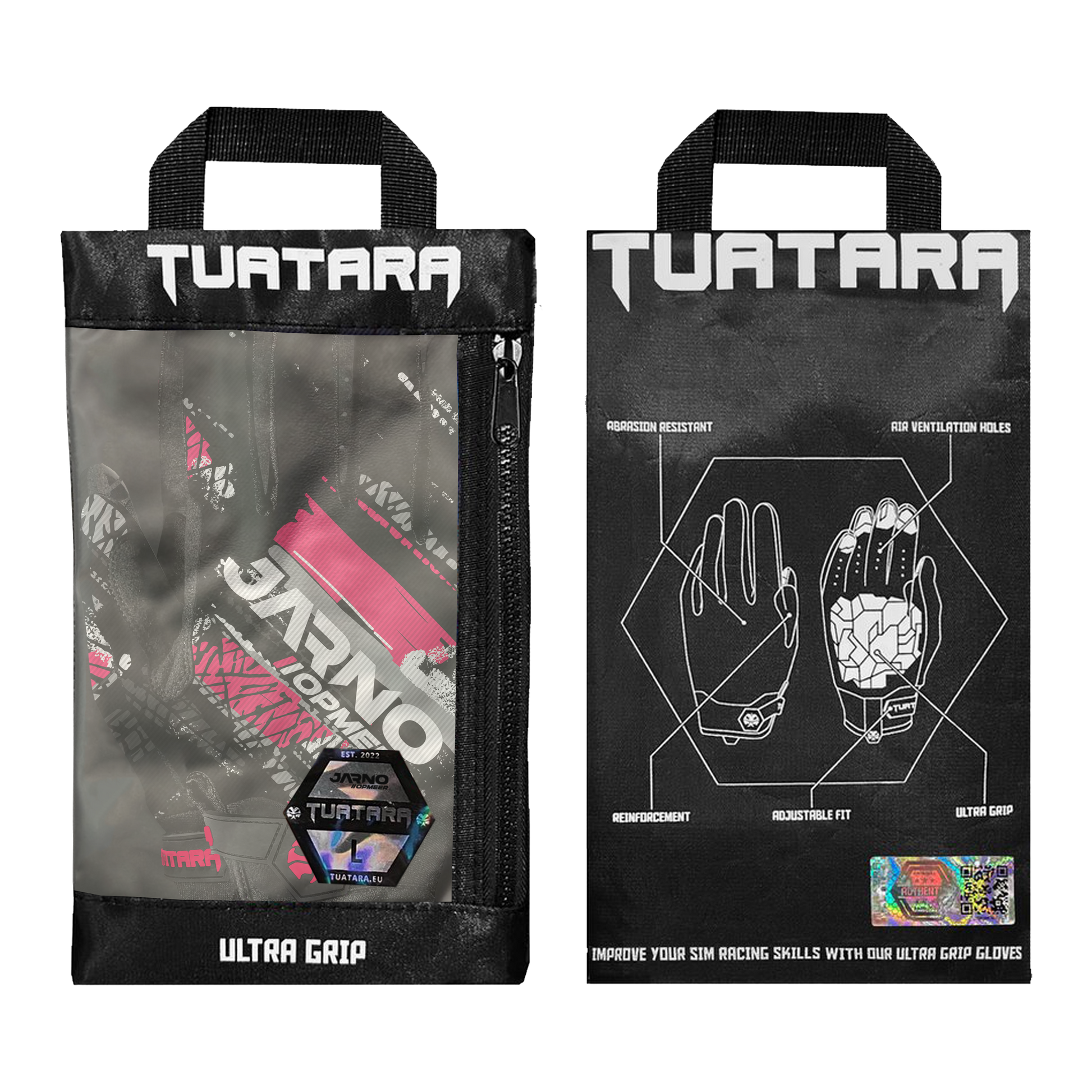 Sim Racing Gloves - TRACKS - Black Jarno Opmeer Store