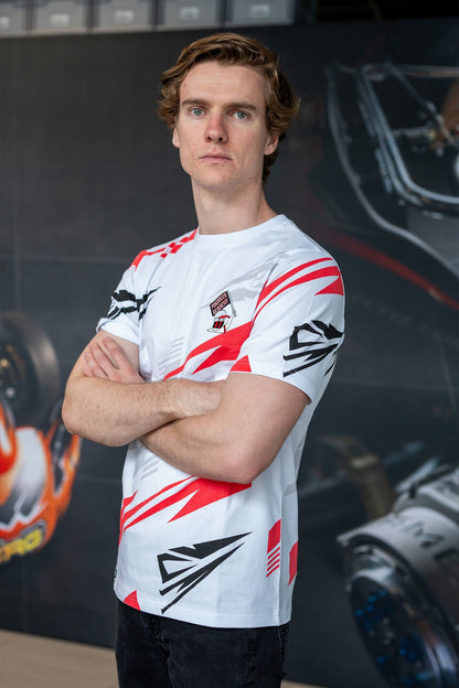 T-shirt - INDICATOR - White Jarno Opmeer Store