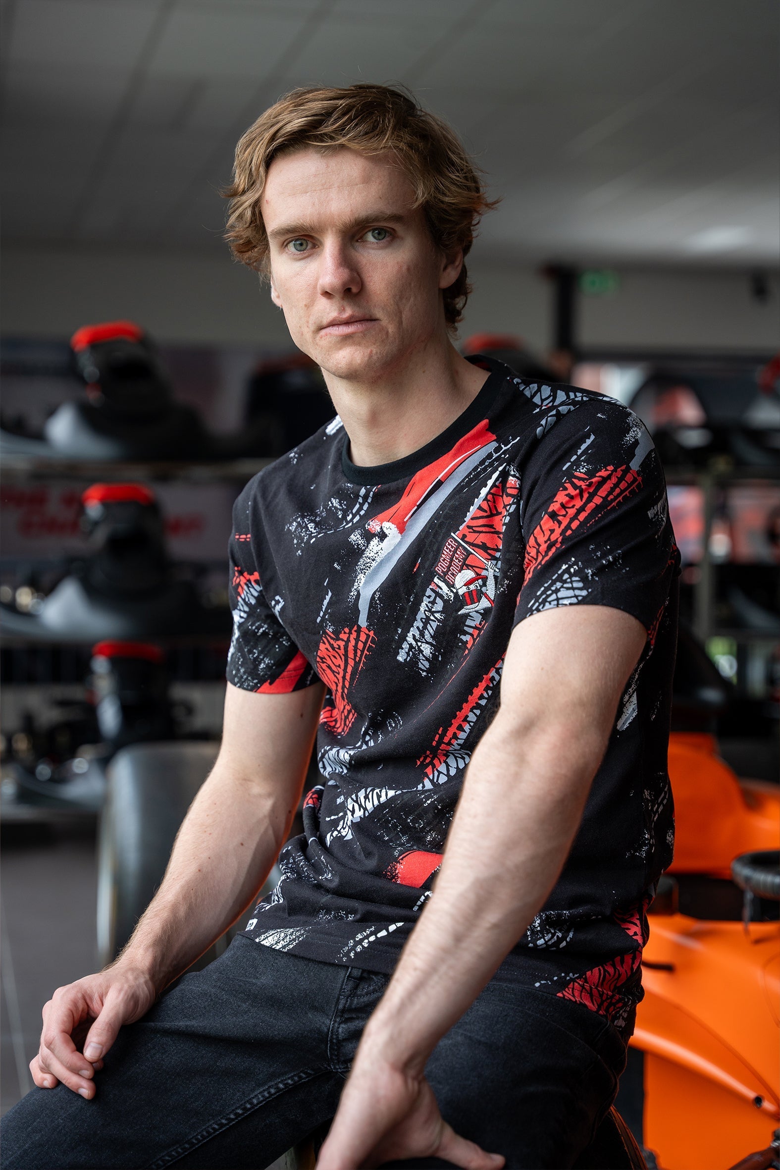 T-shirt - TRACKS - Black Jarno Opmeer Store