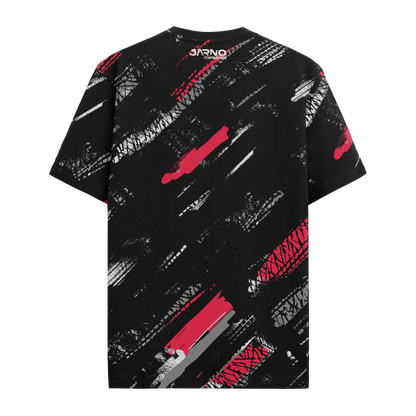 T-shirt - TRACKS - Black Jarno Opmeer Store