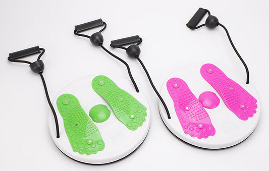 FitBuddy Twister Board met Handvaten en Elastieken – Balans- en Core Trainingsbord voor Thuisfitness – Verbeter Balans, Coördinatie en Taille Fitbuddy Official