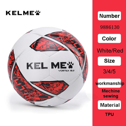 KELME Professional Football Soccer Ball TPU Size 3 Size 4 Size 5 Red Green Goal Team Match Training Balls Machine Sewing 9886130 AllFourSports