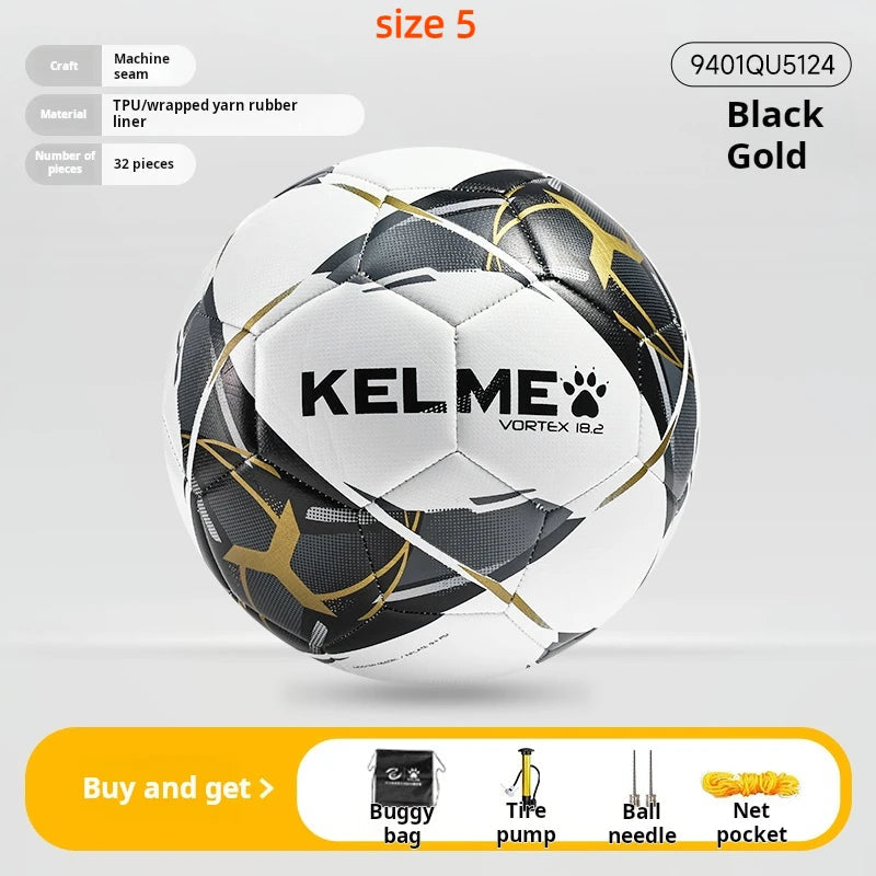 KELME Professional Football Soccer Ball TPU Size 4 Size 5 Red Black Goal Team Match Training Balls Machine Sewing Futbol Voetbal AllFourSports