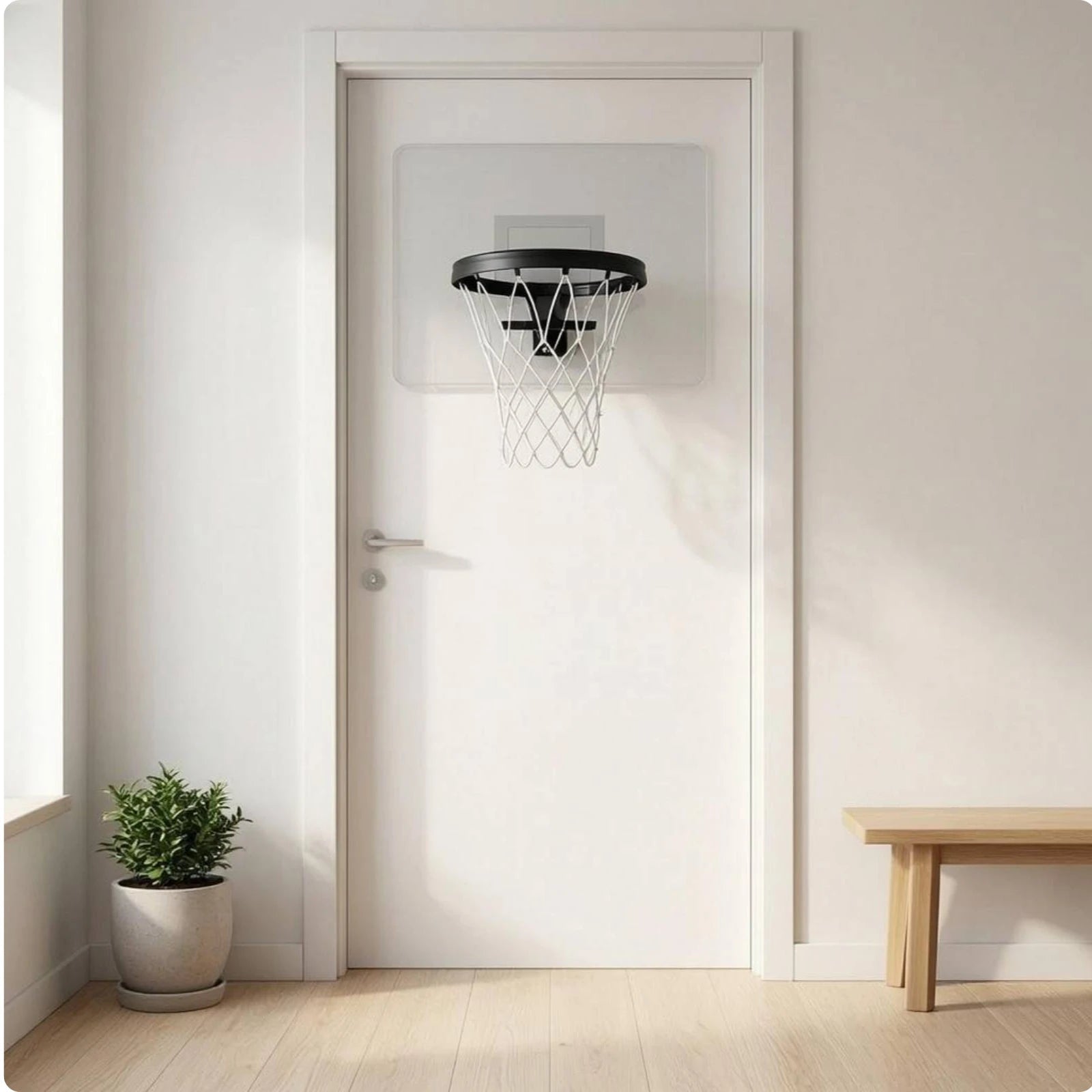 One-Piece Hoop Hoop Portable Basketball Hoop Hoop Sports Equipment No Installation Durable AllFourSports