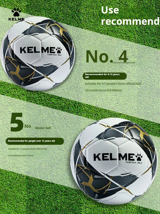 KELME Professional Football Soccer Ball TPU Size 4 Size 5 Red Black Goal Team Match Training Balls Machine Sewing Futbol Voetbal AllFourSports