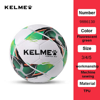 KELME Professional Football Soccer Ball TPU Size 3 Size 4 Size 5 Red Green Goal Team Match Training Balls Machine Sewing 9886130 AllFourSports