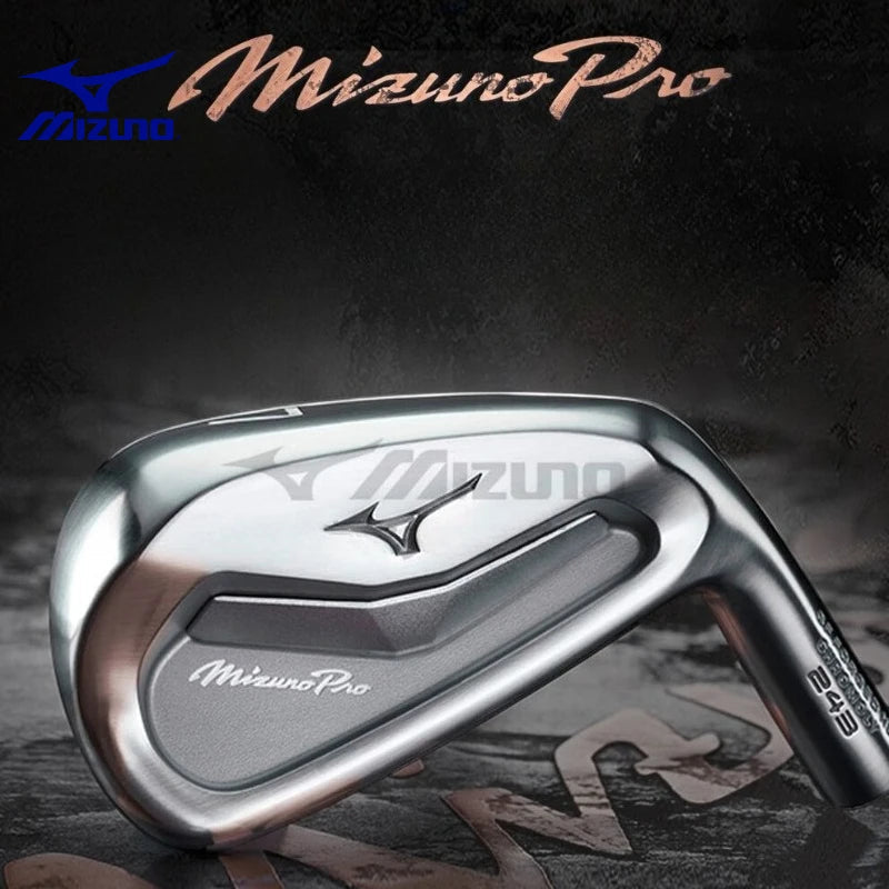 Mizuno Pro 243 Mens Golf Iron Set Forged Soft Iron Clubs 7Pcs High Forgiveness Daily Golf Practice Clubs for Training and Course AllFourSports