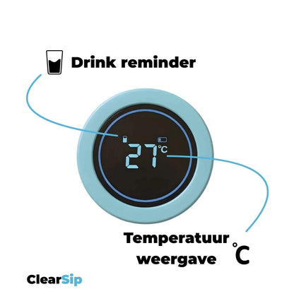 ClearSip | Slimme Waterfles – UV‑C zelfreinigend & drinkherinnering ClearSip