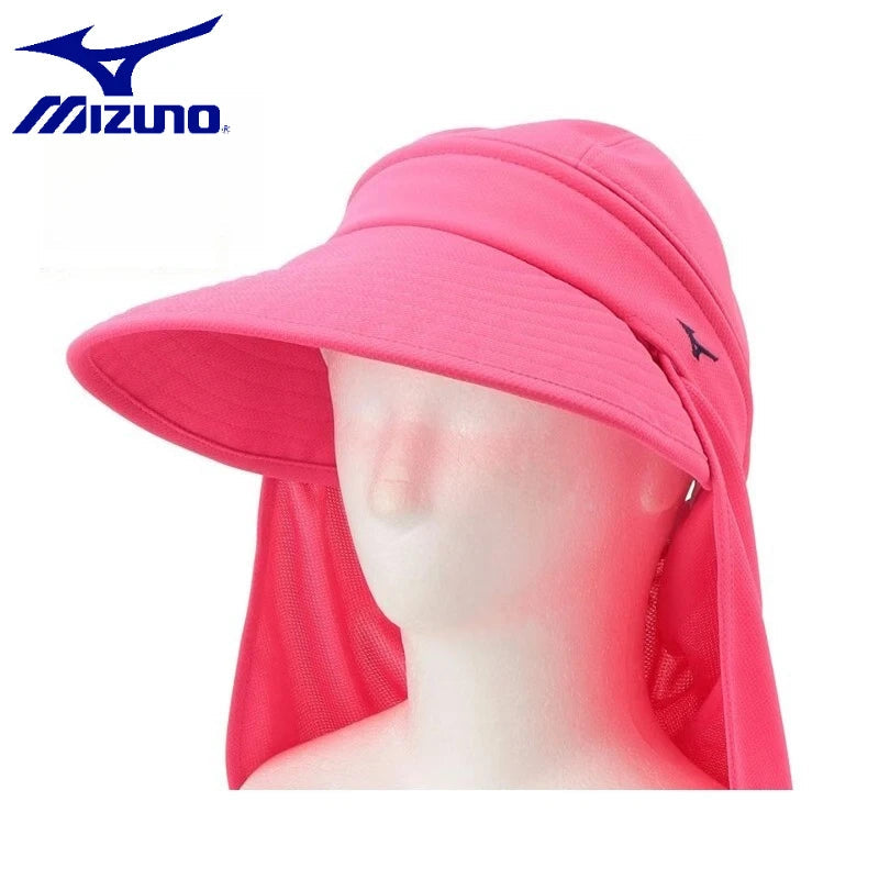 Mizuno Womens Golf Hat Large Brim Breathable Sun Hat Anti UV Sports Cap Professional Golf Hat for Training Outdoor Activity AllFourSports