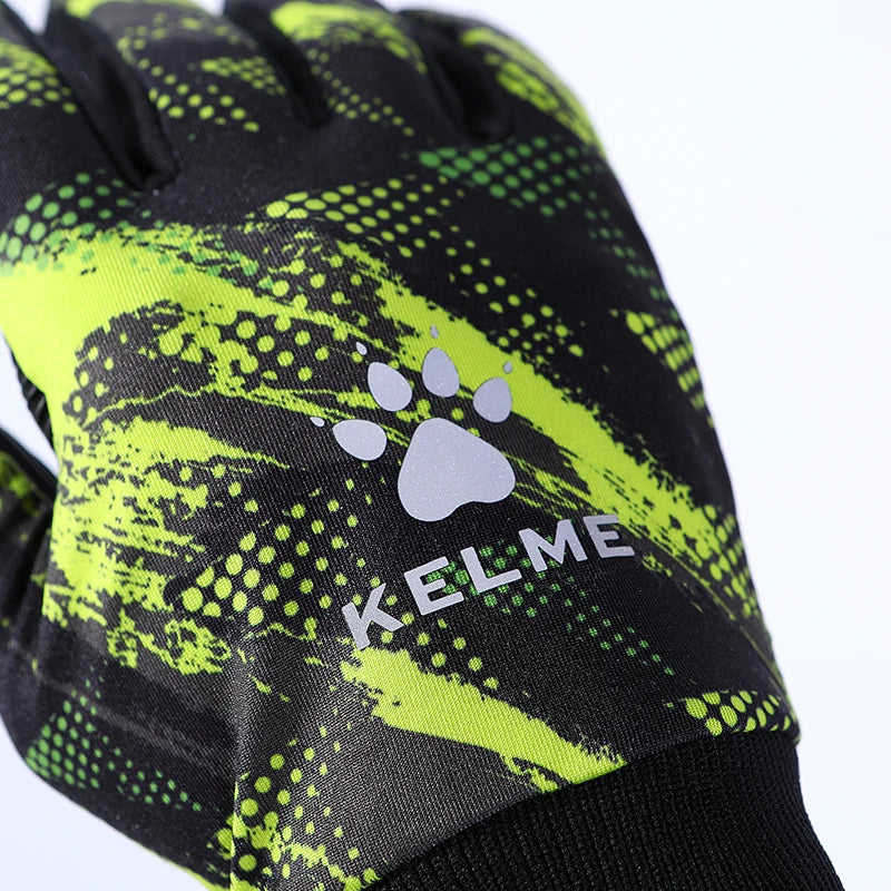 Kelme Camping Climbing Gloves Warm Winter Plus Velvet Cycling Gloves Football Training Touch Screen Cold Protection Gloves AllFourSports