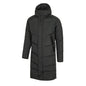 KELME Winter Down Jacket Mens Silver Color Hooded Long  90% White Duck Down Hiking Camping Warm Windproof Sports Coat 8061YR1002 AllFourSports