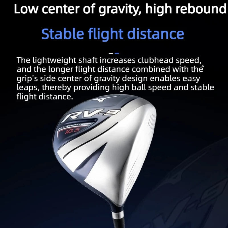 New Mizuno RV-9 Mens Golf Clubs Set Beginner Mid Handicap High Forgiving Long Range Clubs Full Package with Carry Golf Bag AllFourSports
