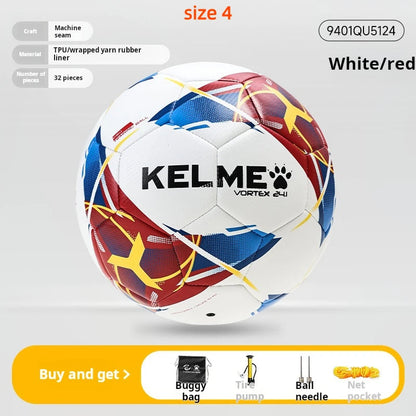 KELME Professional Football Soccer Ball TPU Size 4 Size 5 Red Black Goal Team Match Training Balls Machine Sewing Futbol Voetbal AllFourSports