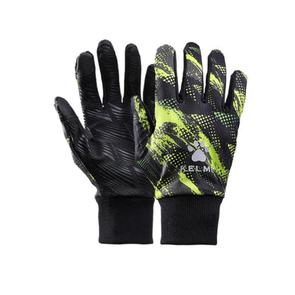 Kelme Camping Climbing Gloves Warm Winter Plus Velvet Cycling Gloves Football Training Touch Screen Cold Protection Gloves AllFourSports