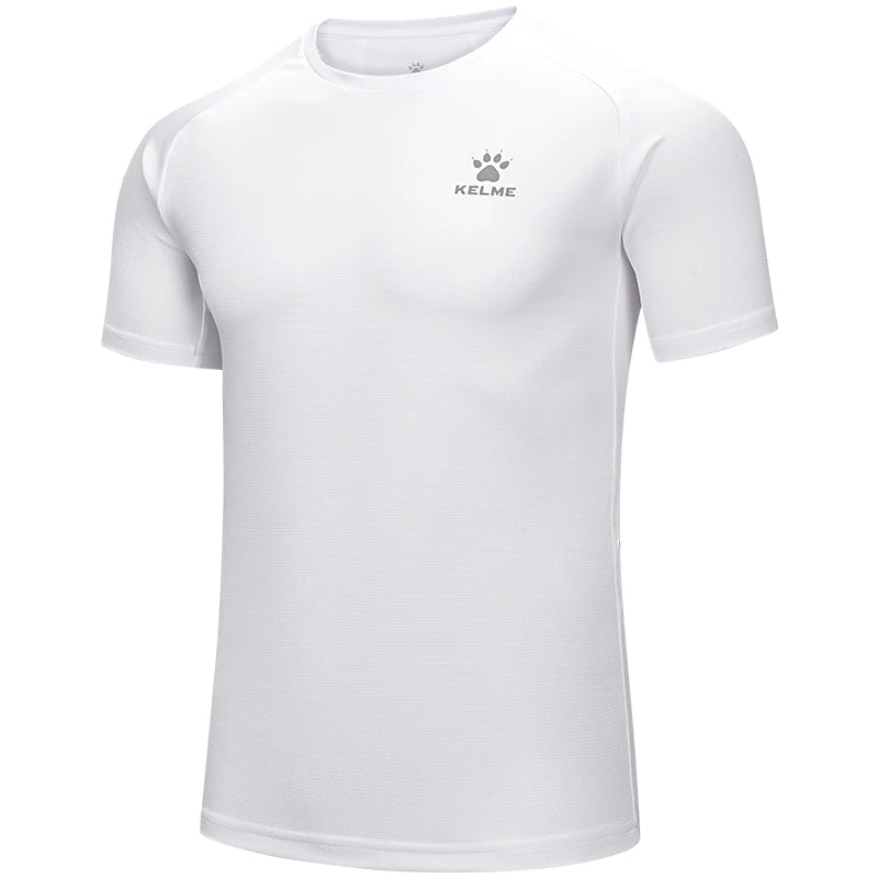 Kelme Men's Sports T-shirt Ice Silk Quick-drying Short-sleeved Fitness Outdoor Running Training Breathable Top AllFourSports