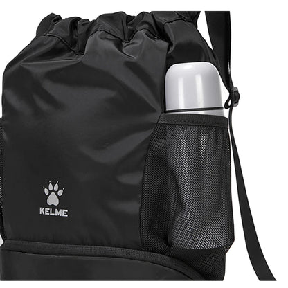 KELME Portable Drawstring Basketball Backpack Mesh Bag Football Soccer Volleyball Ball Storage Bags Outdoor Sports Traveling AllFourSports